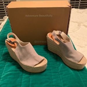 Wedge Sandels only worn once.